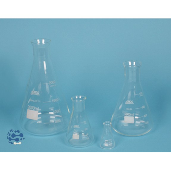 Fiole d´Erlenmeyer 100 mL, col étroit (x12)