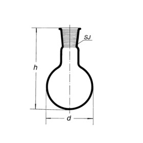 Ballon fond rond col rodé 29/32, 500 ml 