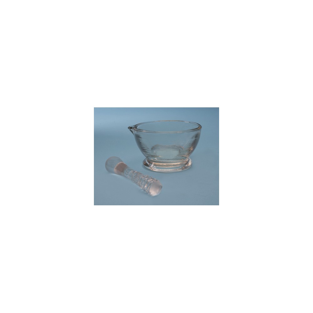 Mortier verre 200ml, diam. 100mm + pilon (x1)