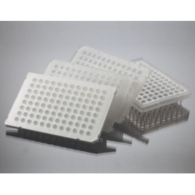 Plaque 96 puits 0,1 mL, profil bas, demi jupe, qPCR (x50)