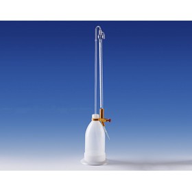 Burette à titration 10ml 1/20 bouton poussoir ORANGE,