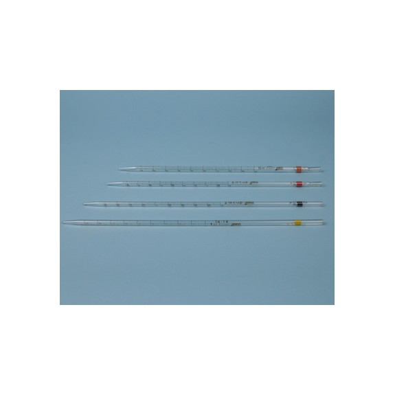 Pipette grad. classe A s/boule, 0 haut, 2mL/0.02mL (x10)