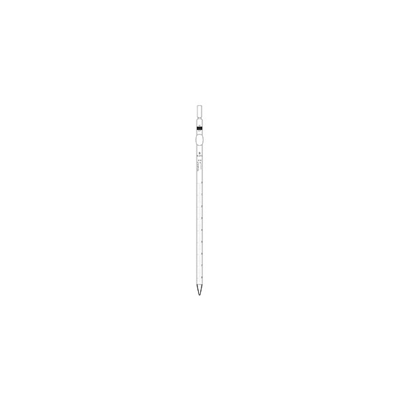 Pipette B 0 en bas 5ml 1/10 ss boule (x1)