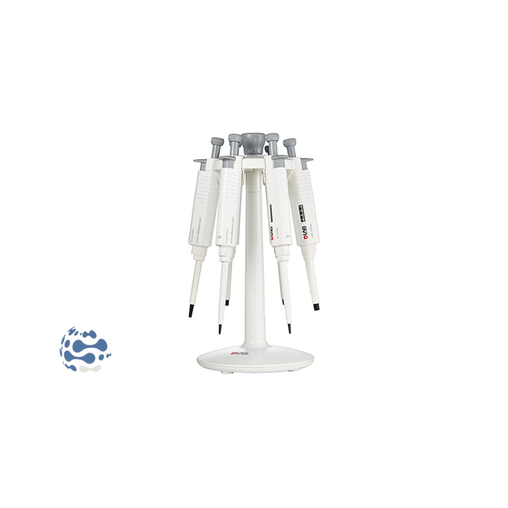 Portoir carrousel universel pour 6 micropipettes