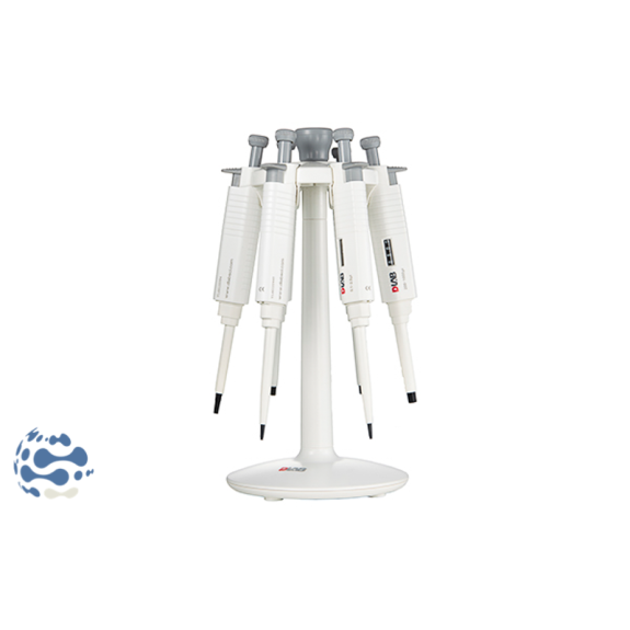 Portoir carrousel universel pour 6 micropipettes