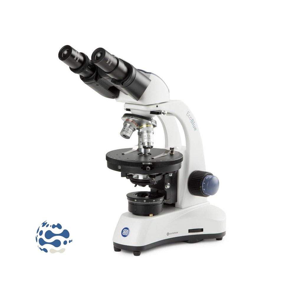 Microscope binoculaire économique de biologie à LED EcoBlue EC.1152 4x, 10x, 40x, 100x