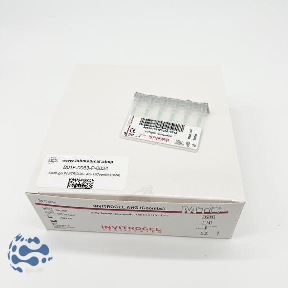 Carte gel INVITROGEL AHG (Coombs) (x24)